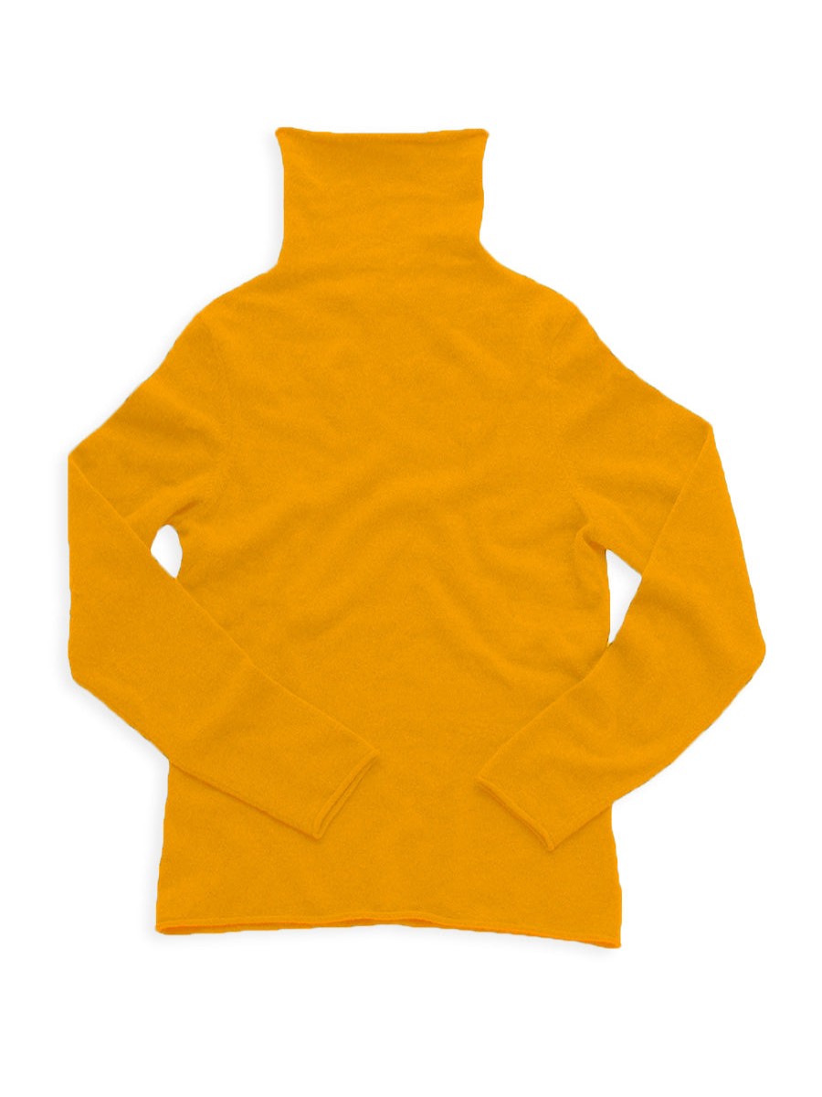 Sweaters Lingua Franca | Cashmere Turtleneck Tangerine