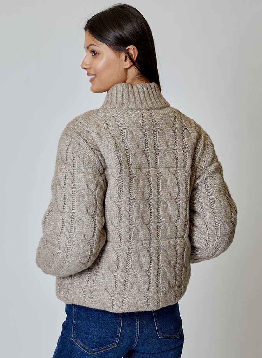 Outerwear DH New York | Aspen Sweater Jacket Mushroom