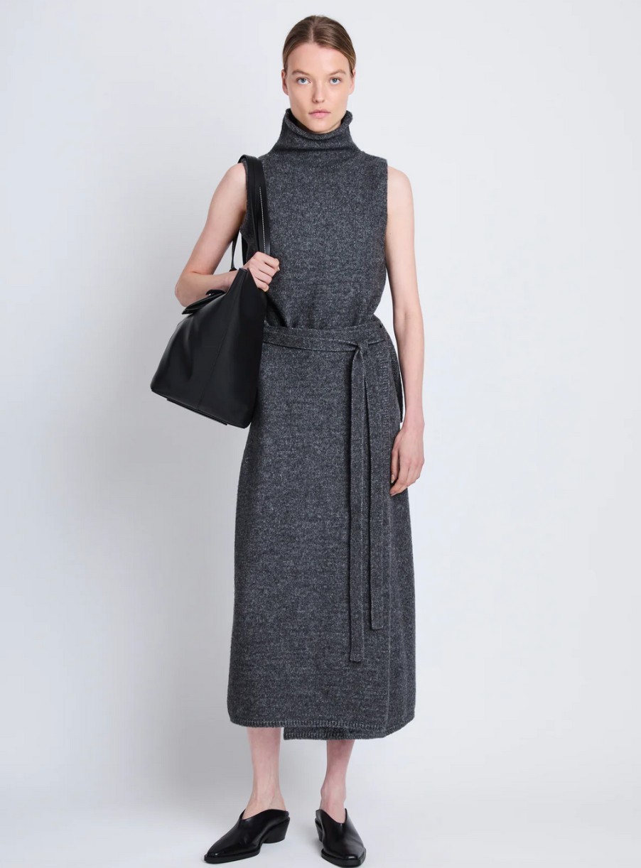 Bottoms Proenza Schouler | Zadie Wrap Skirt Grey Melange