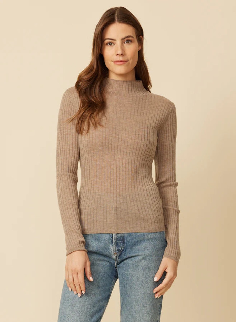 Sweaters One Grey Day | Carter Merino Mockneck