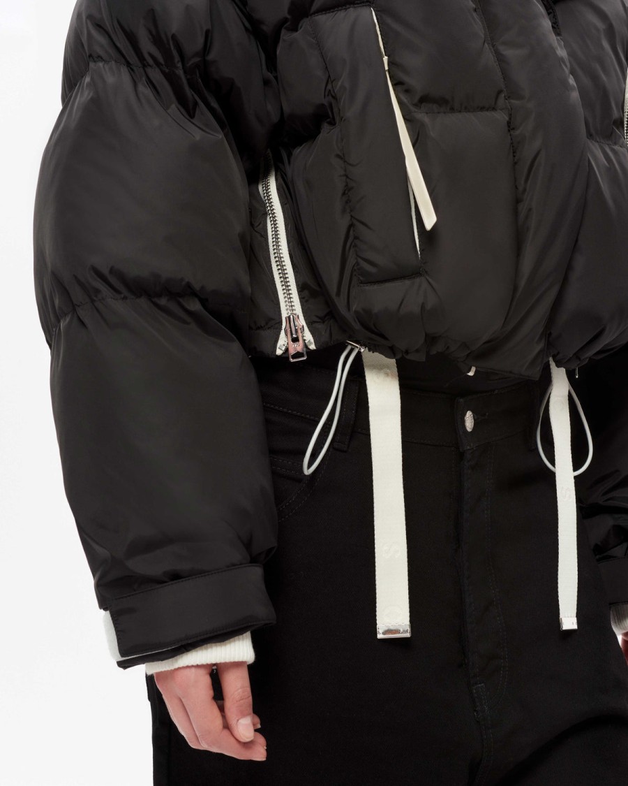 Outerwear Shoreditch Ski Club | Willow Ivy Short Puffer Black