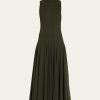 Dresses/Jumpsuits Jason Wu | Mock Neck Ponte Dress Deep Olive