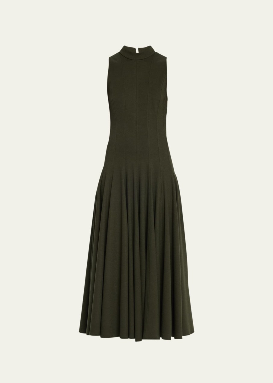 Dresses/Jumpsuits Jason Wu | Mock Neck Ponte Dress Deep Olive