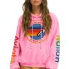 Loungewear Aviator Nation | Pullover Hoodie Relaxed Neon Pink