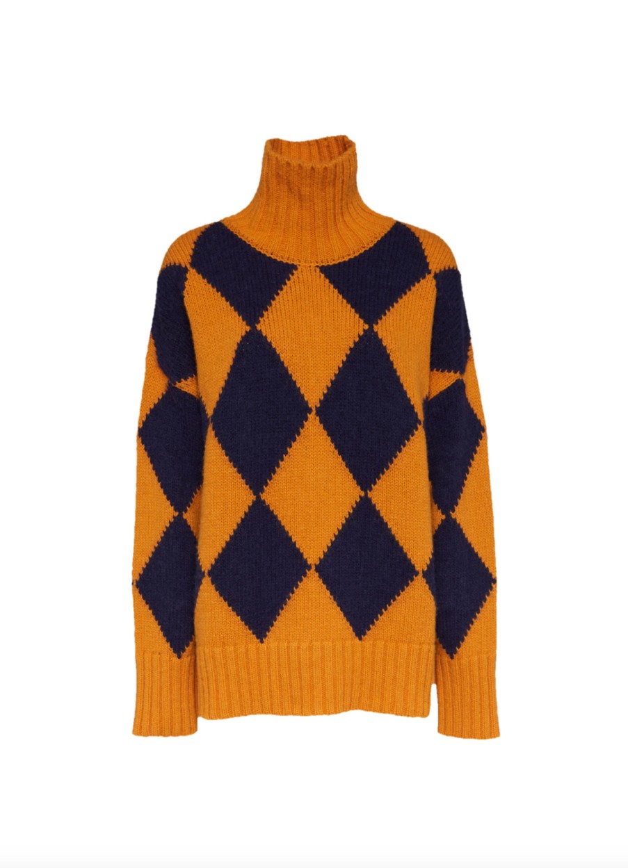 Sweaters La Double J | Argyle Sweater Navy