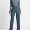 Bottoms Vince | High Rise Cozy Wool Wide Leg Pacific Azure