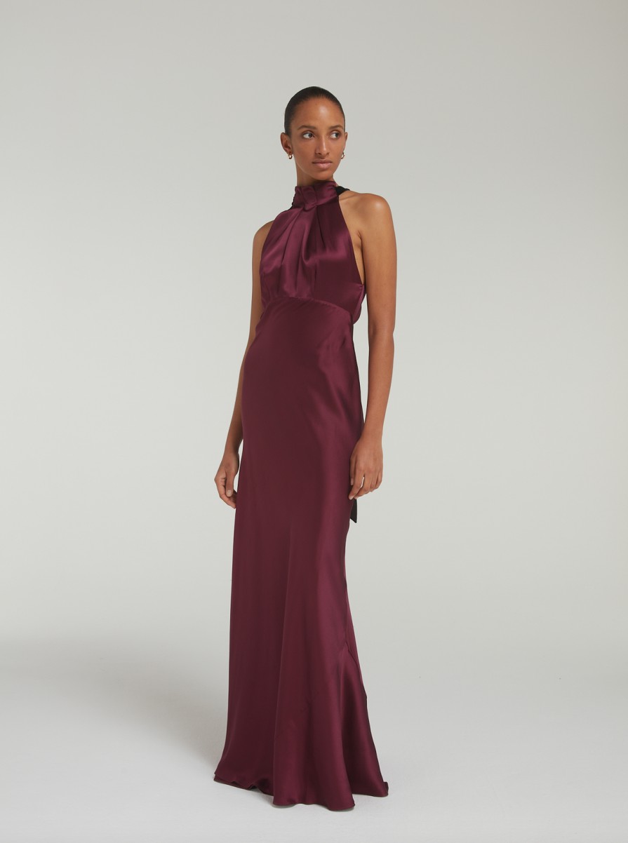 Dresses/Jumpsuits Saloni | Michelle Dress Wine