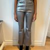 Bottoms Veronica Beard | Carson Metallic High Rise Light Gunmetal