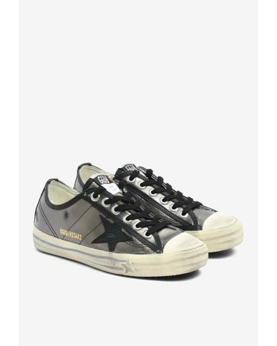 Shoes Golden Goose | V-Star 2 Python Lather Heel Line