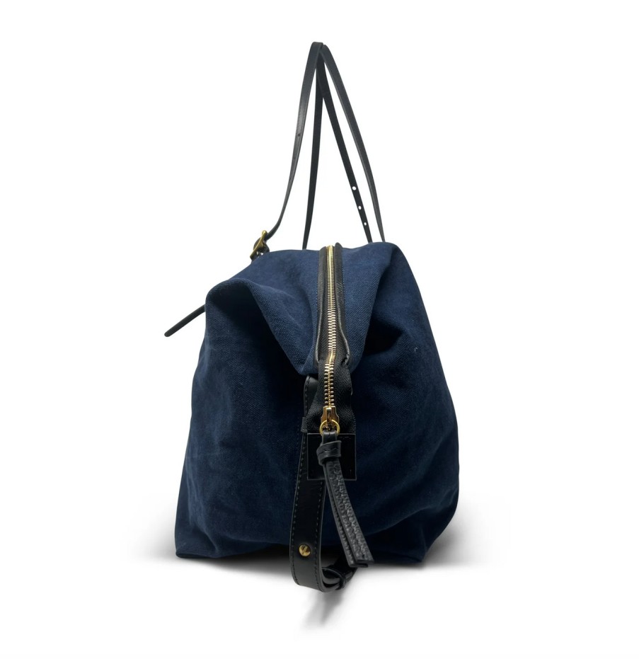 Accessories Kempton & Co. Cross Body | Washed Navy Canvas Crossbody