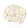 Sweaters Lingua Franca | Ski Bum Cable Knit Sweater Snow