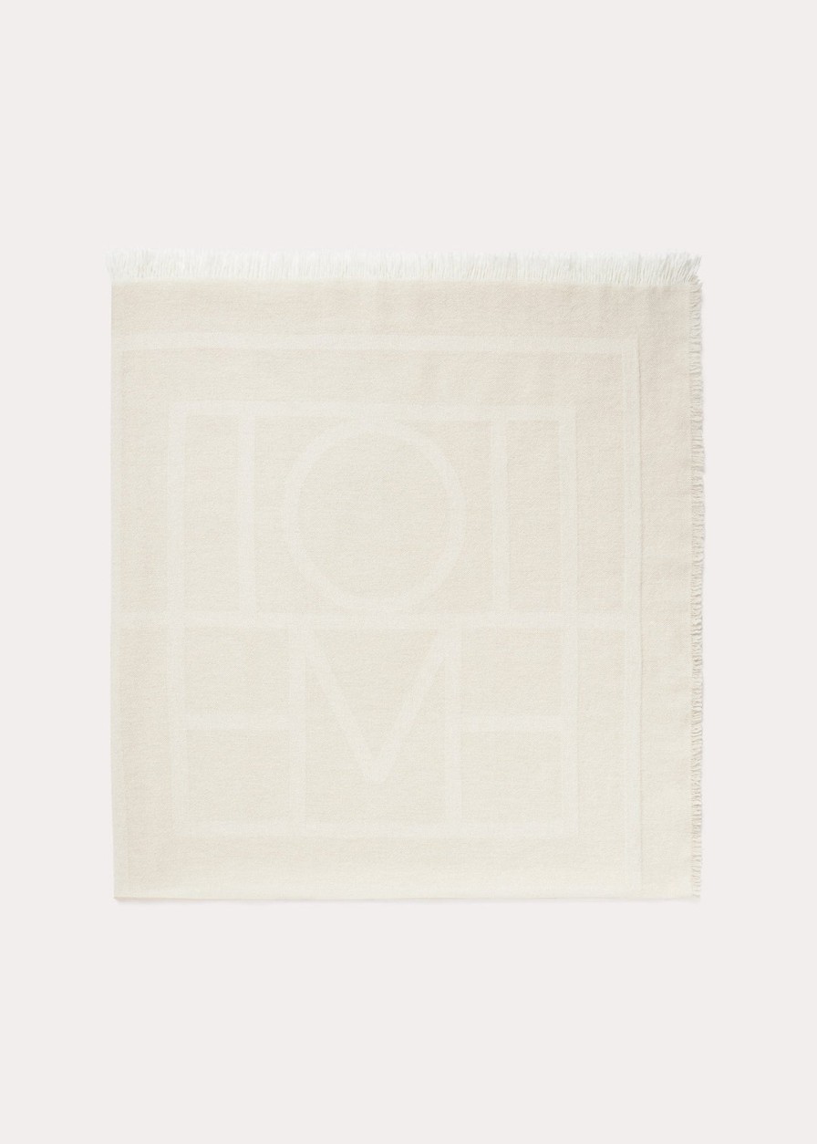 Accessories Toteme Scarves | Monogram Wool Cashmere Scarf