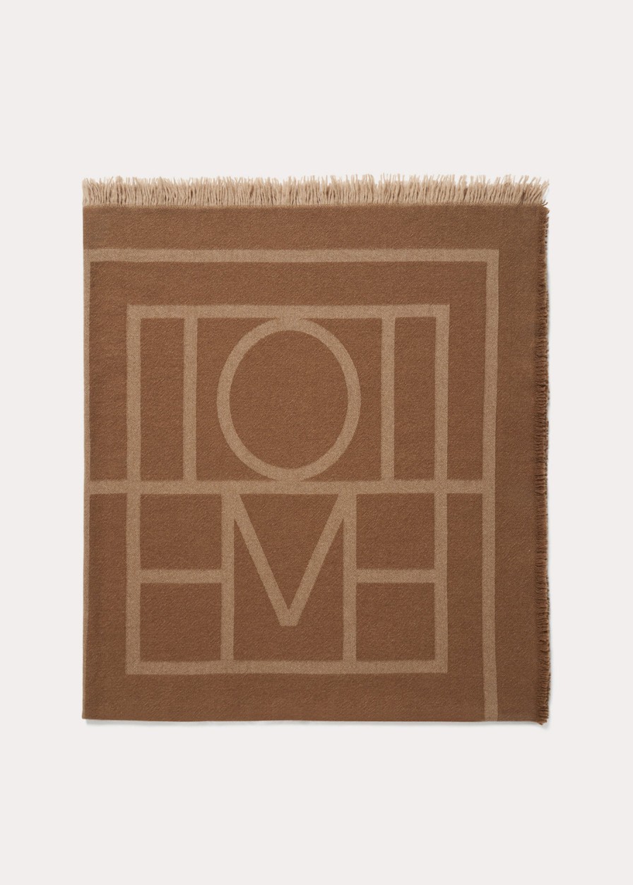 Accessories Toteme Scarves | Monogram Wool Cashmere Scarf