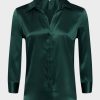 Tops L'AGENCE | L'Agence Dani 3/4 Sleeve Blouse Forest Green