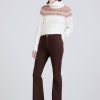 Bottoms Derek Lam - 10 Crosby | Crosby High Rise Flare Chocolate