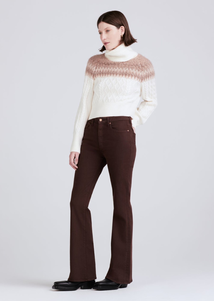 Bottoms Derek Lam - 10 Crosby | Crosby High Rise Flare Chocolate