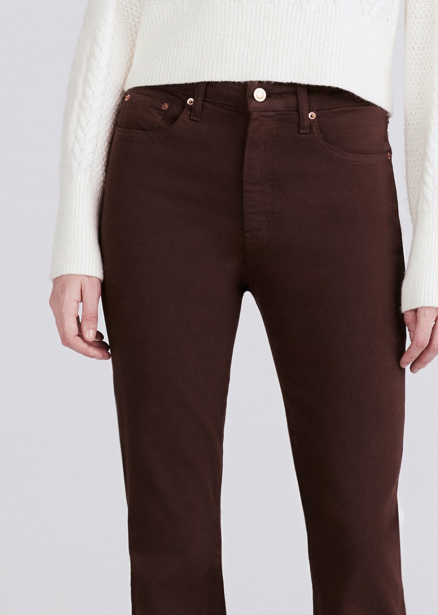 Bottoms Derek Lam - 10 Crosby | Crosby High Rise Flare Chocolate