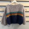 Sweaters Maiami | Stripes Galore Big Sweater Soft Fall