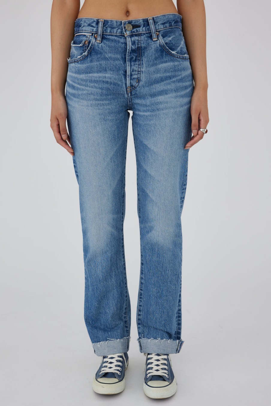 Bottoms Moussy | Seagraves Straight Light Blue