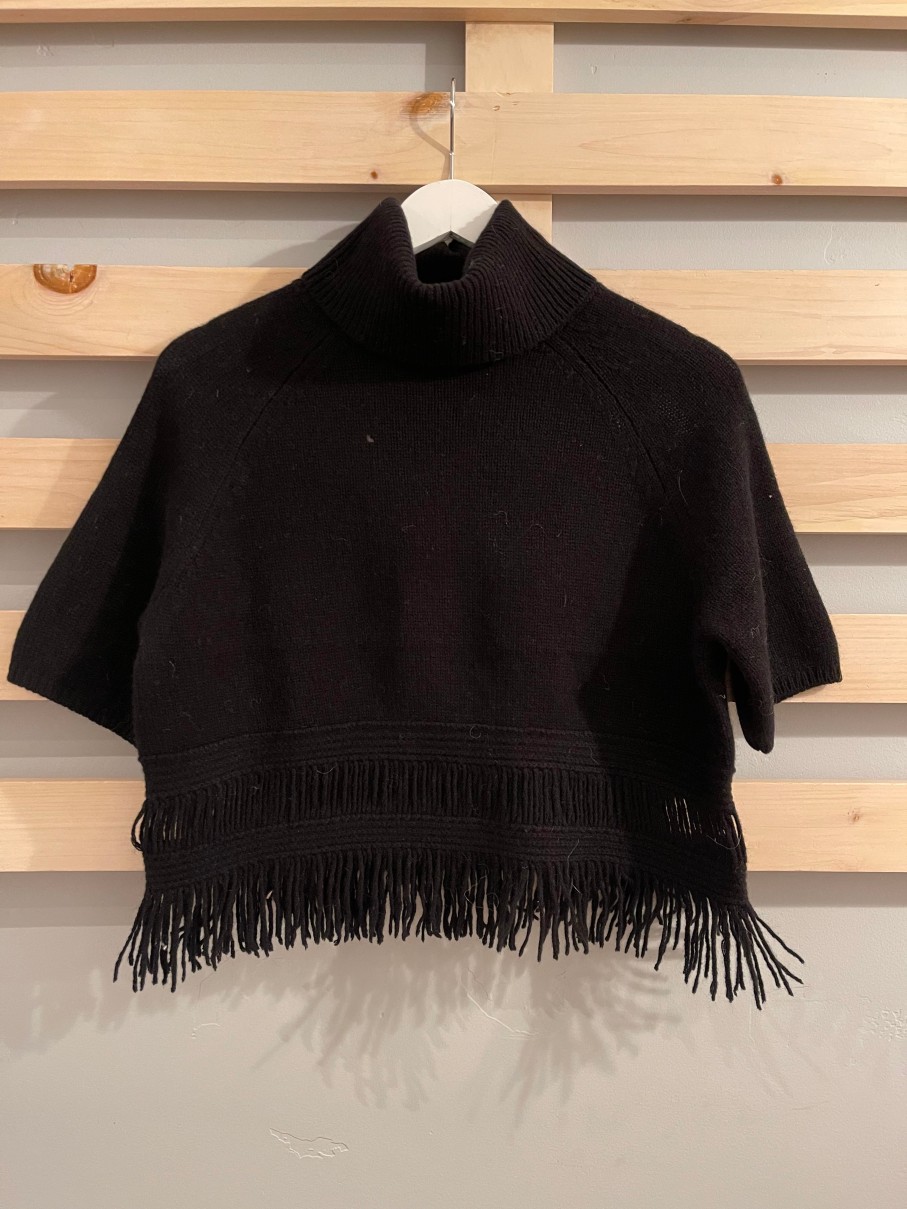 Sweaters 360 Cashmere | Brittany Short Sleeve Sweater Black