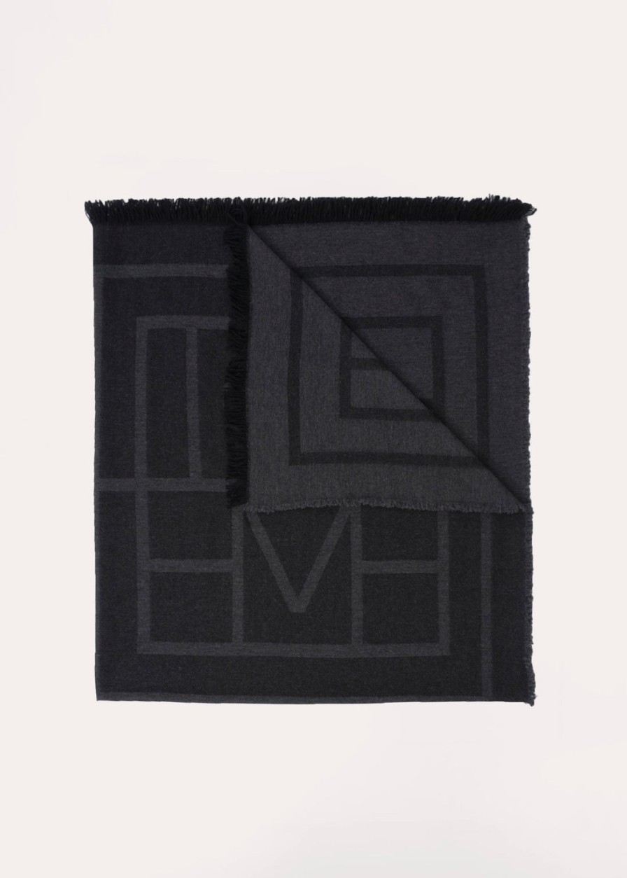 Accessories Toteme Scarves | Monogram Wool Cashmere Scarf