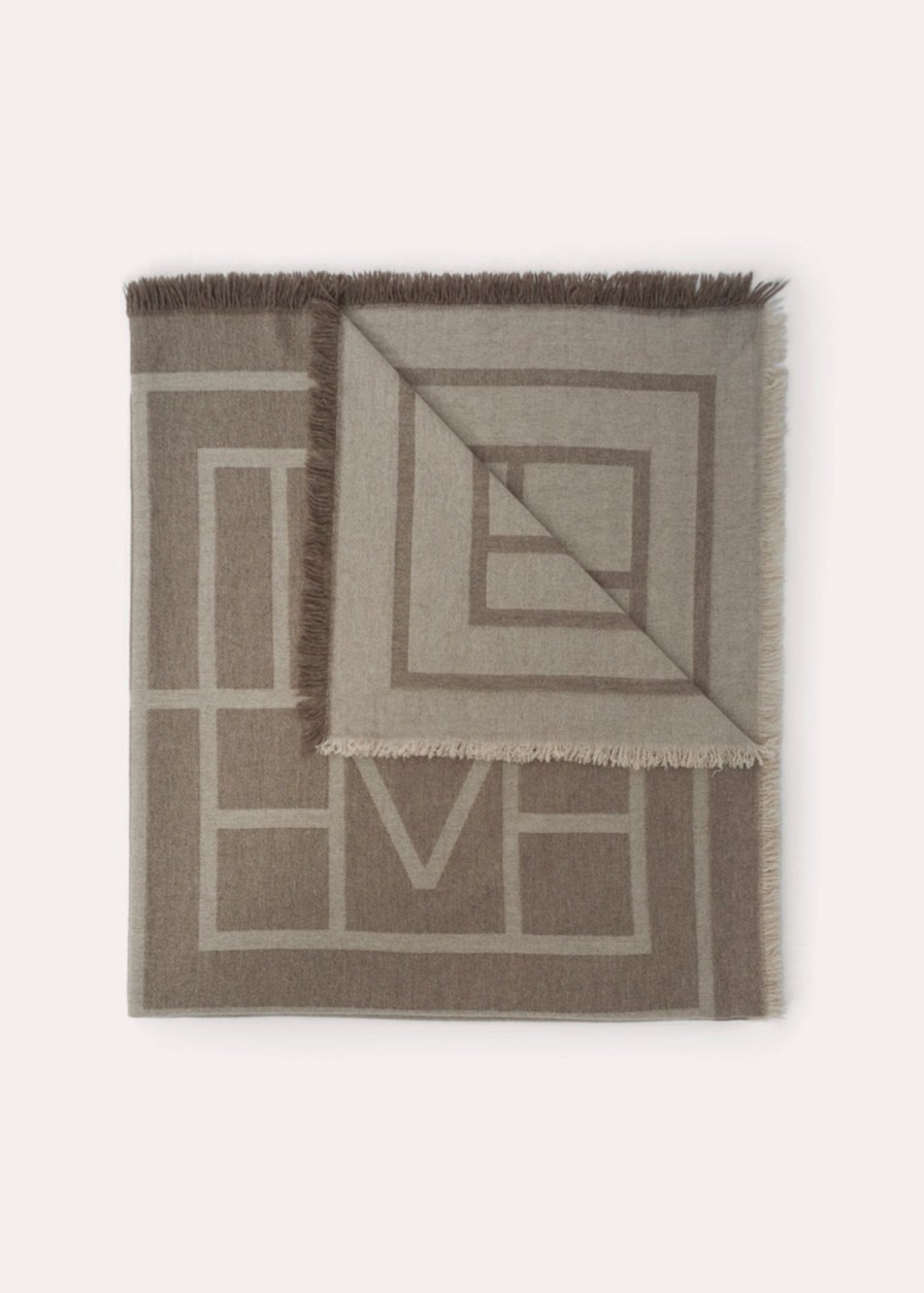 Accessories Toteme Scarves | Monogram Wool Cashmere Scarf