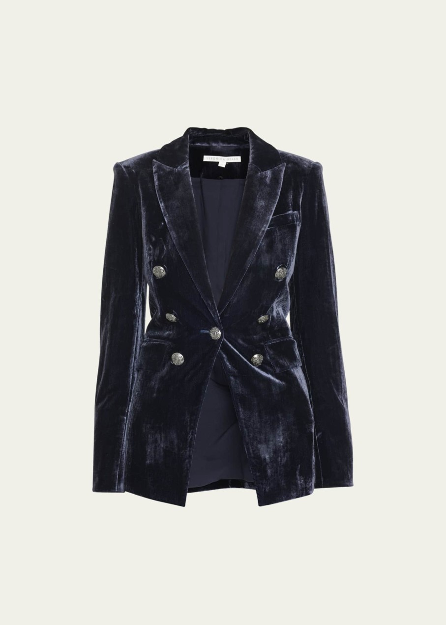 Outerwear Veronica Beard | Gaya Dickey Jacket Navy