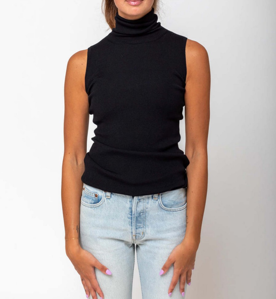 Sweaters Allude | Sleeveless Turtleneck Sweater