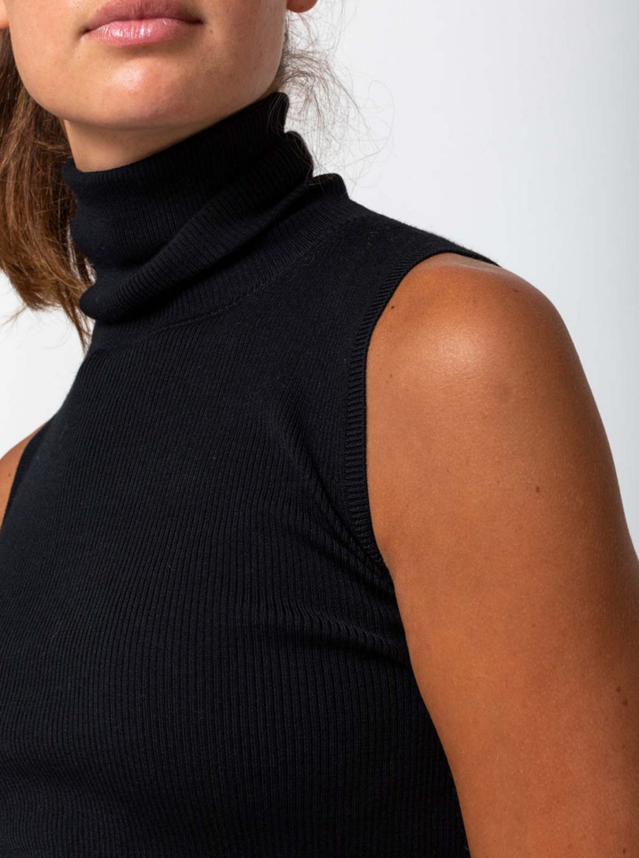 Sweaters Allude | Sleeveless Turtleneck Sweater