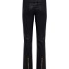 Bottoms L'AGENCE | Ginny High Rise Straight Coated Jean Noir Coated