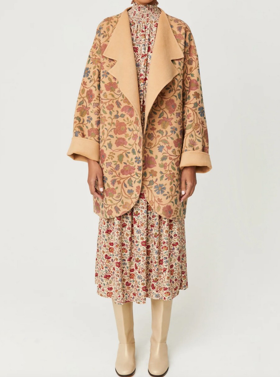 Outerwear Rhode | Stevie Coat Cream Rose