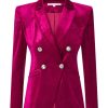 Outerwear Veronica Beard | Elam Dickey Jacket Fuchsia