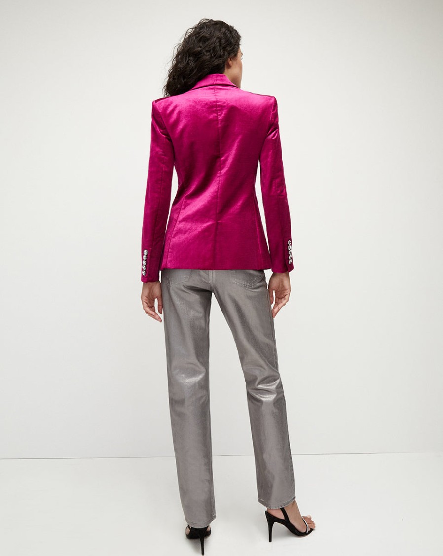 Outerwear Veronica Beard | Elam Dickey Jacket Fuchsia