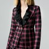 Outerwear Smythe | Patch Pocket Duchess Blazer Pink