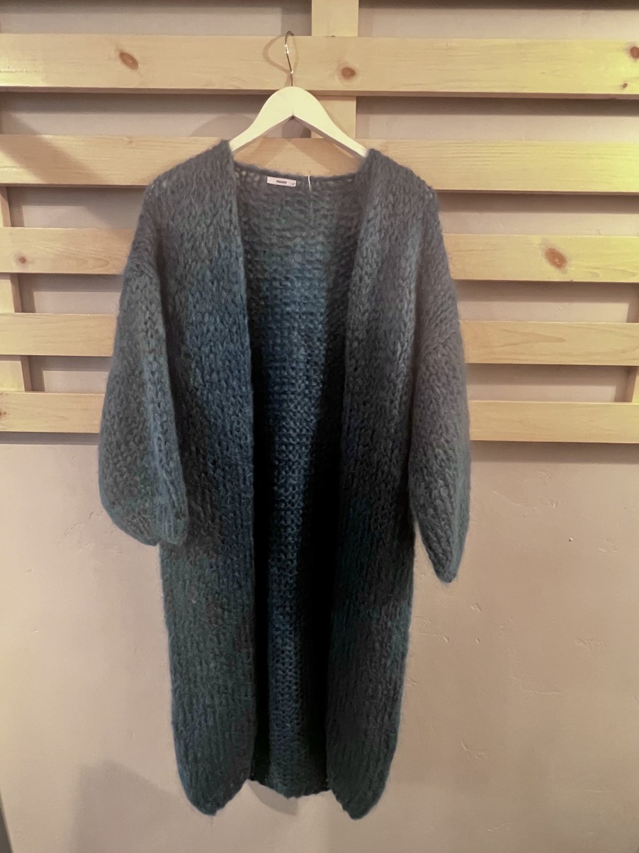 Sweaters Maiami | Mohair Big Coat Petrol