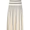 Bottoms Zimmermann | Matchmaker Knit Stripe Skirt Cream