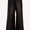 Bottoms SPRWMN | Leather Culotte Black