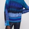 Sweaters Jonathan Simkhai | Lula Mock Neck Sweater Sapphire Multi