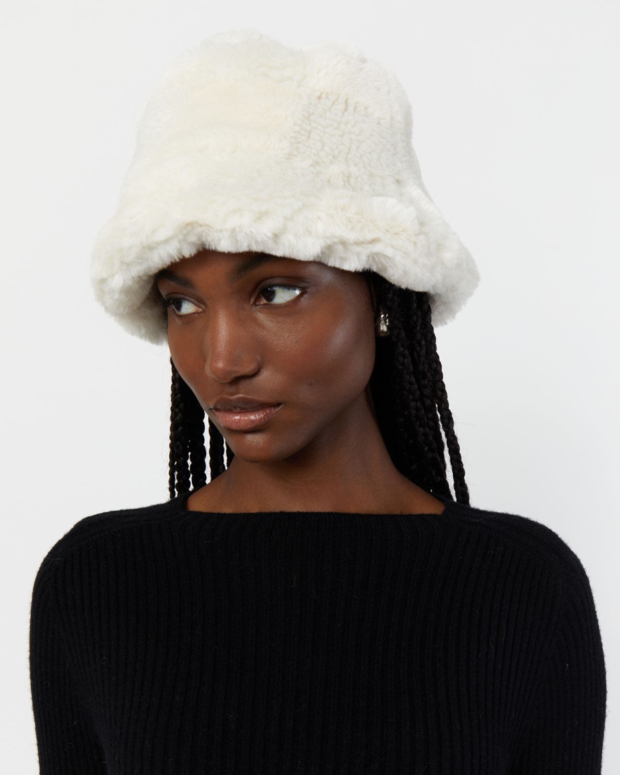 Accessories Apparis Hats | Gilly Shearling Bucket Hat