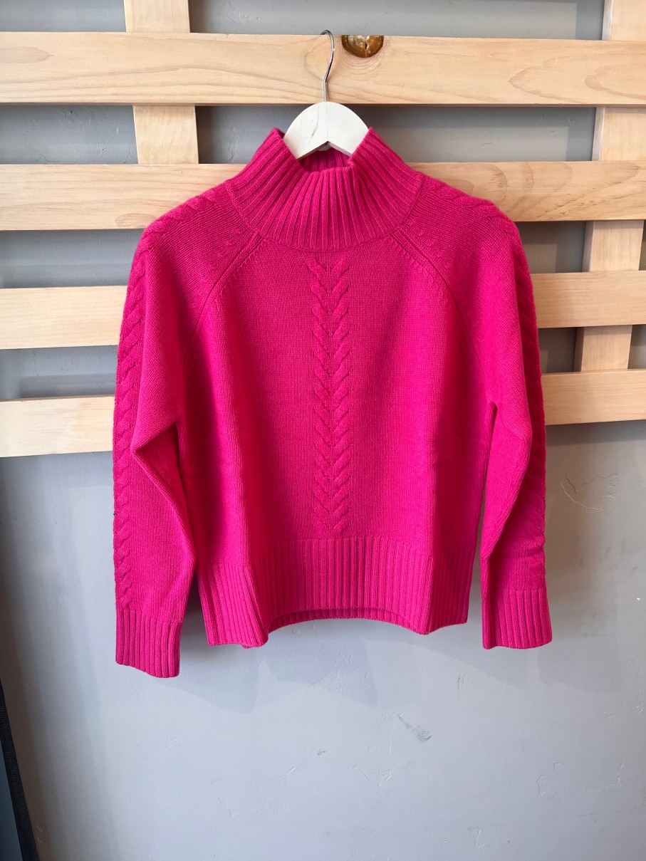 Sweaters Allude | Mockneck Cableknit Sweater