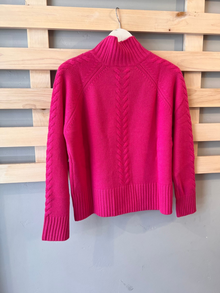 Sweaters Allude | Mockneck Cableknit Sweater